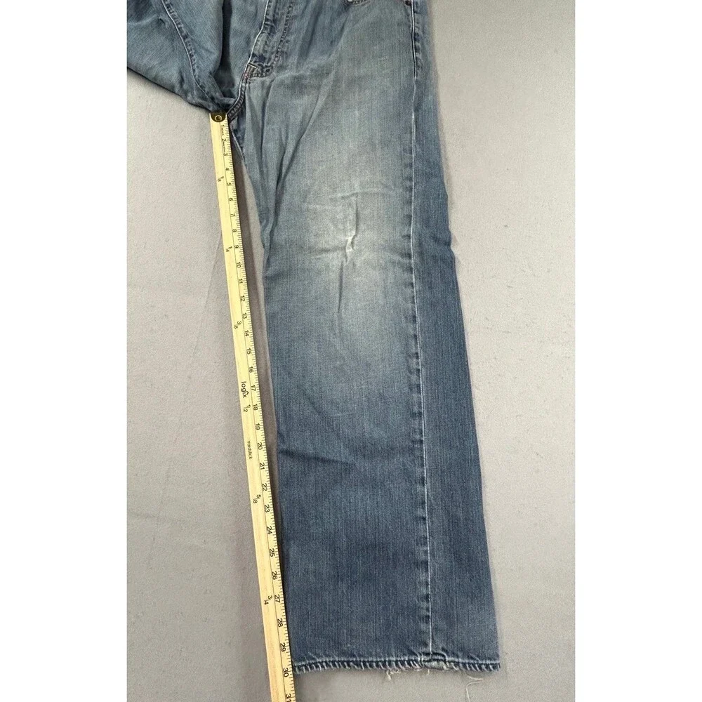 RL Polo Jean Co Ralph Lauren Jeans Mens Brixton Loose Straight Blue Denim